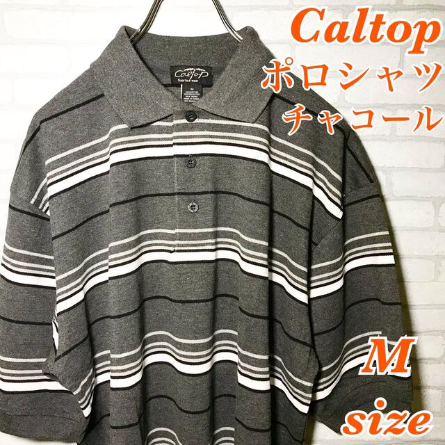 CALTOP(カルトップ)のCaltop  カルトップ M ボーダー ポロシャツ チカーノ 半袖 USA製 メンズのトップス(ポロシャツ)の商品写真