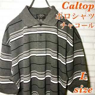 カルトップ(CALTOP)のCaltop  カルトップ L ボーダー ポロシャツ チカーノ 半袖 USA製(ポロシャツ)