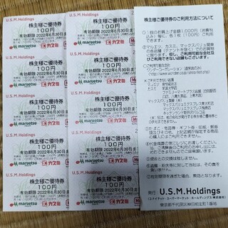 マルエツ・カスミ・マックスバリュ関東　株主優待券(ショッピング)