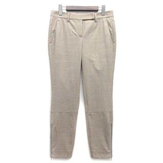 ブルネロクチネリ モニーレ 裾ジップ テーパード パンツ ウール