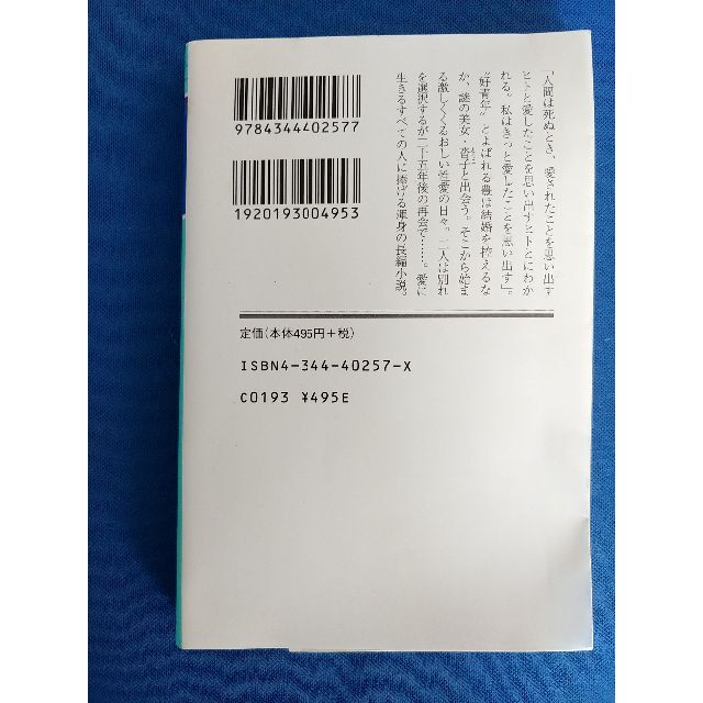 幻冬舎(ゲントウシャ)のサヨナライツカ　辻 仁成　幻冬舎文庫 エンタメ/ホビーの本(文学/小説)の商品写真