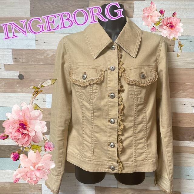 【INGEBORG】レースが素敵なベージュのジャケットです♡