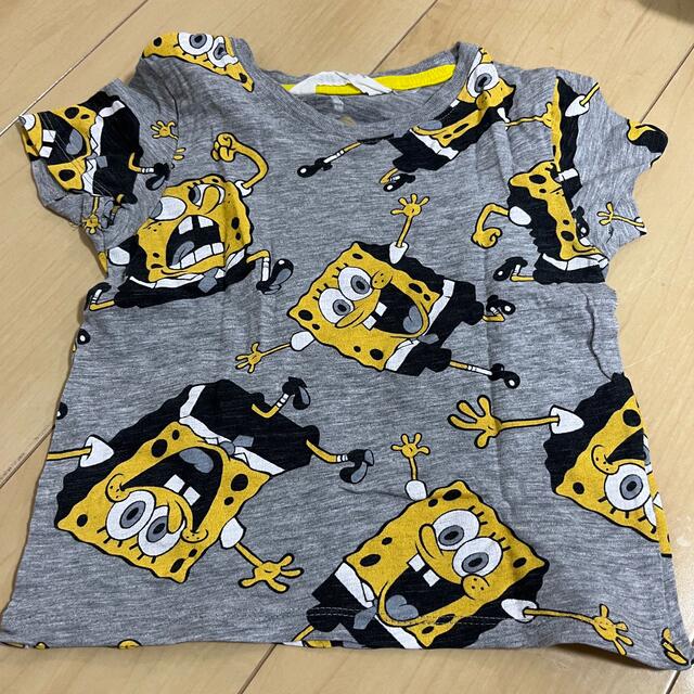 H&M(エイチアンドエム)の子ども服　H&M スポンジボブ　Tシャツ キッズ/ベビー/マタニティのキッズ服男の子用(90cm~)(Tシャツ/カットソー)の商品写真