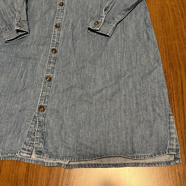 デニムワンピース　サイズ150 キッズ/ベビー/マタニティのキッズ服女の子用(90cm~)(ワンピース)の商品写真