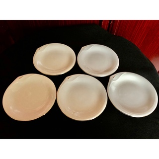 タチキチ(たち吉)の未使用　たち吉　ホワイトケーキプレート、5枚　　白い食器　　小皿、金彩(食器)