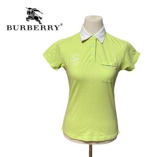 バーバリー(BURBERRY)のBURBERRY GOLF バーバリー　ゴルフ　ポロシャツ　半袖　グリーン　S(ポロシャツ)