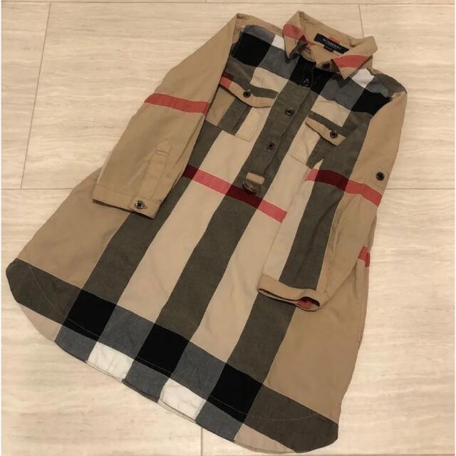 BURBERRY(バーバリー)のバーバリー　シャツワンピース　ワンピース　チュニック キッズ/ベビー/マタニティのキッズ服女の子用(90cm~)(ワンピース)の商品写真