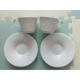 ウェッジウッド(WEDGWOOD)のウエッジウッド カップ＆ソーサー ホワイト(食器)