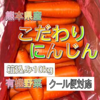 熊本県産 こだわり人参 (家庭用) 箱込み10kg クール便対応(野菜)