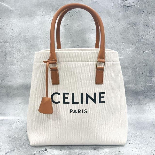 celine - CELINE セリーヌ ホリゾンタルカバ キャンバス トートバッグ ホワイトの通販 by Melville's shop