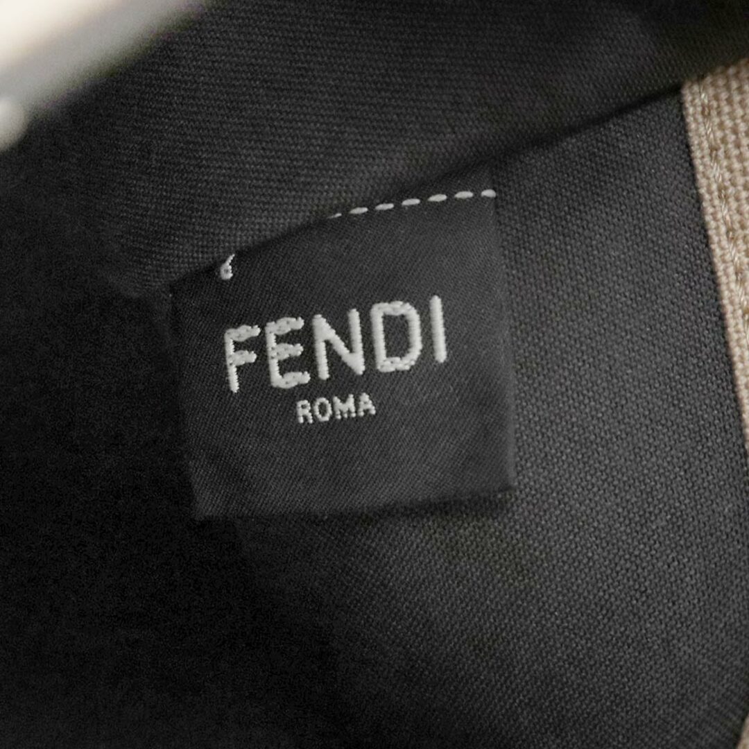 FENDI(フェンディ)のフェンディ FENDI キャンバス カーフスキン レザー ズッカ ピーカブー エックス 2WAY ショルダー トート ハンドバッグ サンド ベージュ ギンダ ブラウン 茶 8BH374（未使用　展示品） レディースのバッグ(ハンドバッグ)の商品写真