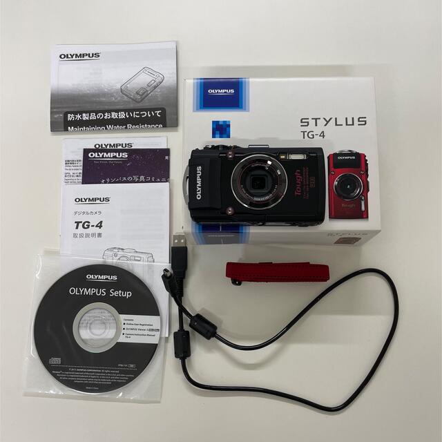 OLYMPUS(オリンパス)のオリンパス TG-4 ブラック 防水カメラ スマホ/家電/カメラのカメラ(コンパクトデジタルカメラ)の商品写真