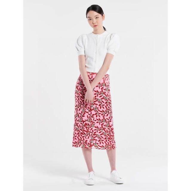 Alice+Olivia(アリスアンドオリビア)の❤️★Alice olive 2022新作新品　ピンク花柄スカート　オシャレ  レディースのスカート(ひざ丈スカート)の商品写真