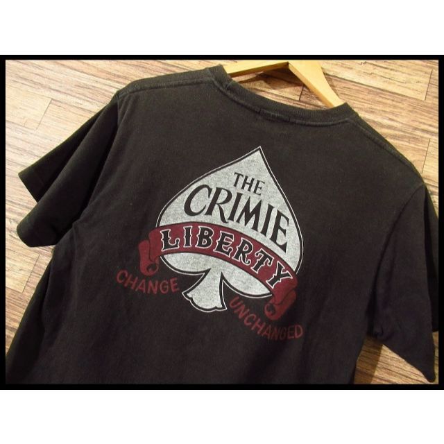 CRIMIE(クライミー)のG② クライミー スペードロゴ 半袖 クルーネック Tシャツ カットソー 黒 M メンズのトップス(Tシャツ/カットソー(半袖/袖なし))の商品写真