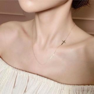 エイミーイストワール(eimy istoire)のeimy istoire K10 crossed necklace ネックレス(ネックレス)