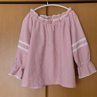 ダブルクローゼット(w closet)のストライプ　ブラウス(シャツ/ブラウス(長袖/七分))