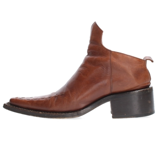 DSQUARED2(ディースクエアード)のディースクエアード ステッチデザインレザーヒールブーツ メンズ 41 メンズの靴/シューズ(ブーツ)の商品写真