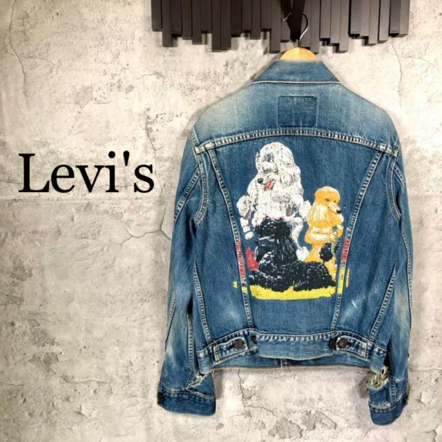 Levi´s』リーバイス (36) ドックプリント ジージャン ビックE-