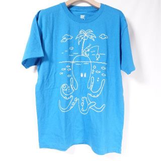 グラニフ(Graniph)のgraniph グラニフ　Tシャツ　ブルー　イラスト　プリント　Ｍ　ユニセックス(Tシャツ(半袖/袖なし))