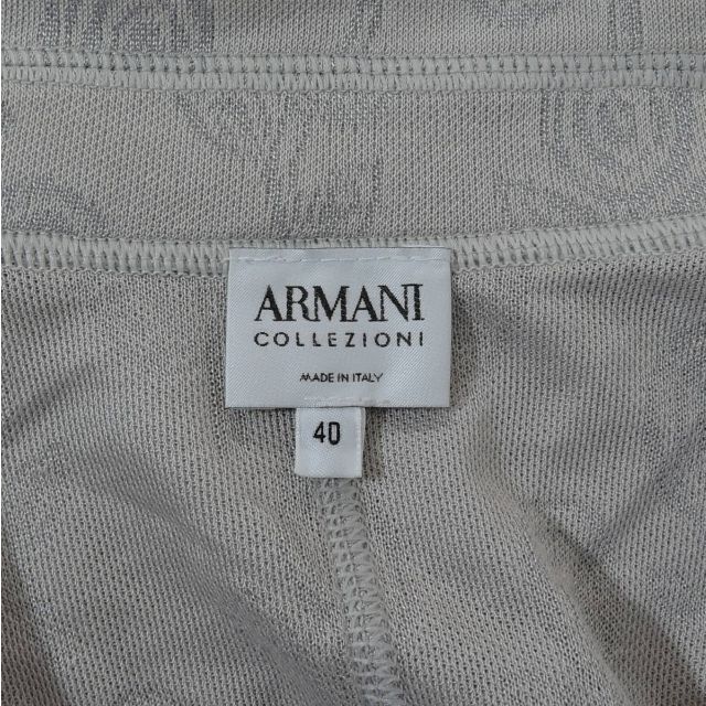 ARMANI COLLEZIONI(アルマーニ コレツィオーニ)のアルマーニ コレツィオーニ コットンレーヨン ニット 薄手 サマー ジャケット レディースのジャケット/アウター(テーラードジャケット)の商品写真