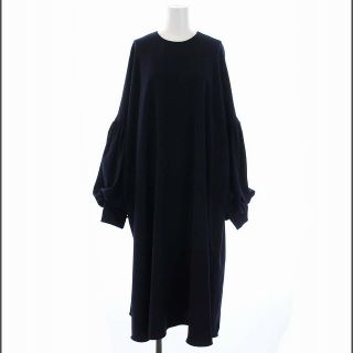 ENFOLD - エンフォルド 長袖 ワンピース ロング リボン オーバーサイズ