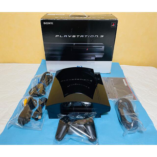 プレイステーション3(PlayStation3)のPS3 本体 初期型 CECHB00 動作確認済み　すぐに遊べるセット(家庭用ゲーム機本体)
