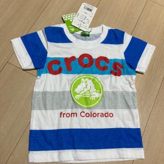 クロックス(crocs)の新品★クロックス★半袖Tシャツ★ボーダー★サイズ100(Tシャツ/カットソー)