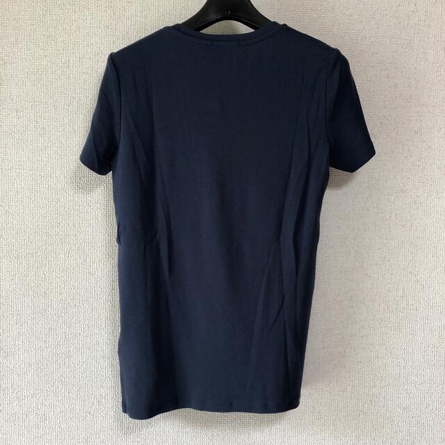 UNIQLO(ユニクロ)のユニクロ ヘンリーネックTシャツ 2色セット レディースのトップス(Tシャツ(半袖/袖なし))の商品写真