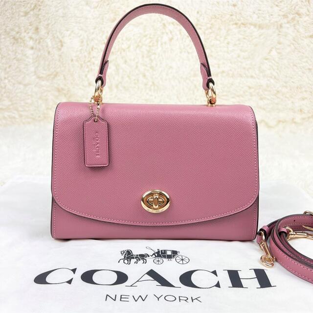 COACH(コーチ)の未使用に近い♥コーチ ショルダーバッグ 2way ティリー ターンロック レザー レディースのバッグ(ショルダーバッグ)の商品写真