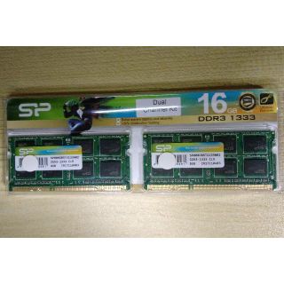 シリコンパワー PC3 DDR3-1333 16GB(8GB×2)ノートメモリ (PCパーツ)