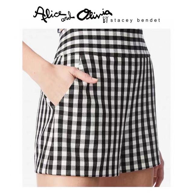 Alice+Olivia(アリスアンドオリビア)の❤️★Alice olive 新作新品  チェックショートパンツオシャレ レディースのパンツ(ショートパンツ)の商品写真