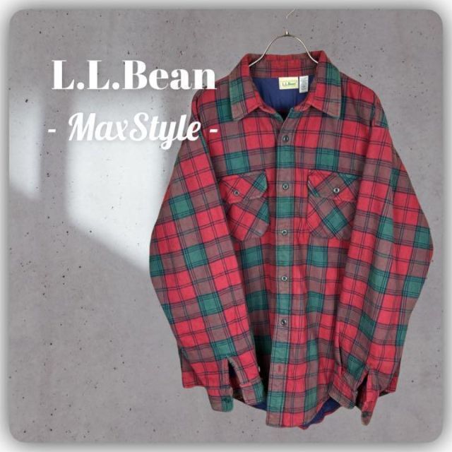 【L.L.Bean】  ビンテージ エルエルビーン ネルシャツ アメリカ製