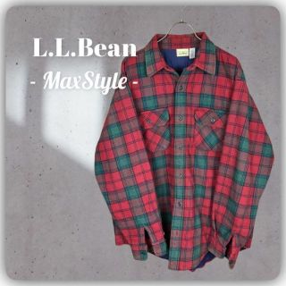 エルエルビーン(L.L.Bean)の【L.L.Bean】 古着 ビンテージ エルエルビーン ネルシャツ アメリカ製(シャツ)