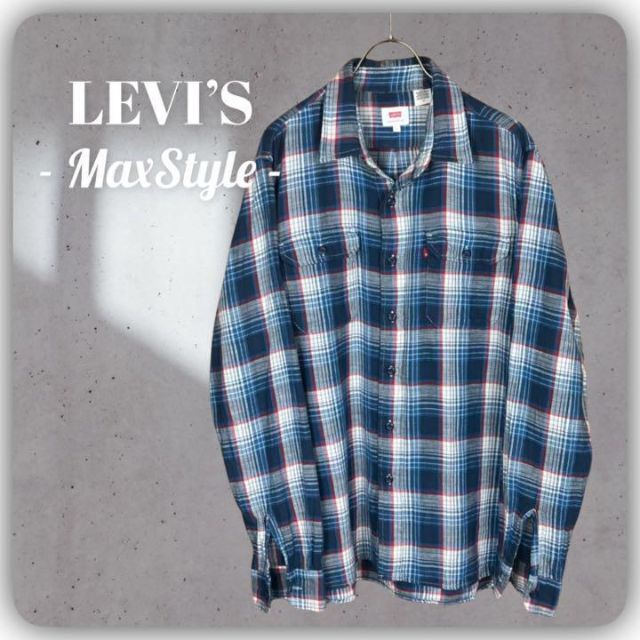 Levi's(リーバイス)の【LEVI'S】 リーバイス 古着 ビンテージ 長袖 コットン チェック シャツ メンズのトップス(シャツ)の商品写真