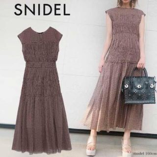 スナイデル シャーリングノースリーブワンピース 弘中アナ - SNIDEL