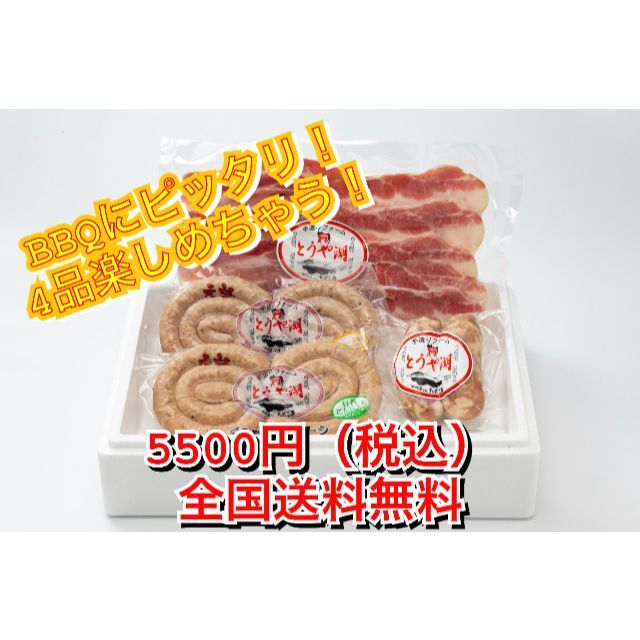 4種食べ比べセット5500円（税込）送料無料 食品/飲料/酒の食品(肉)の商品写真