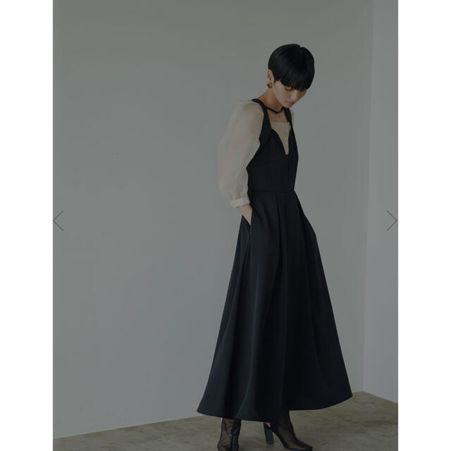 Ameri VINTAGE(アメリヴィンテージ)のCLIONE SLEEVE DRESS  レディースのワンピース(ロングワンピース/マキシワンピース)の商品写真