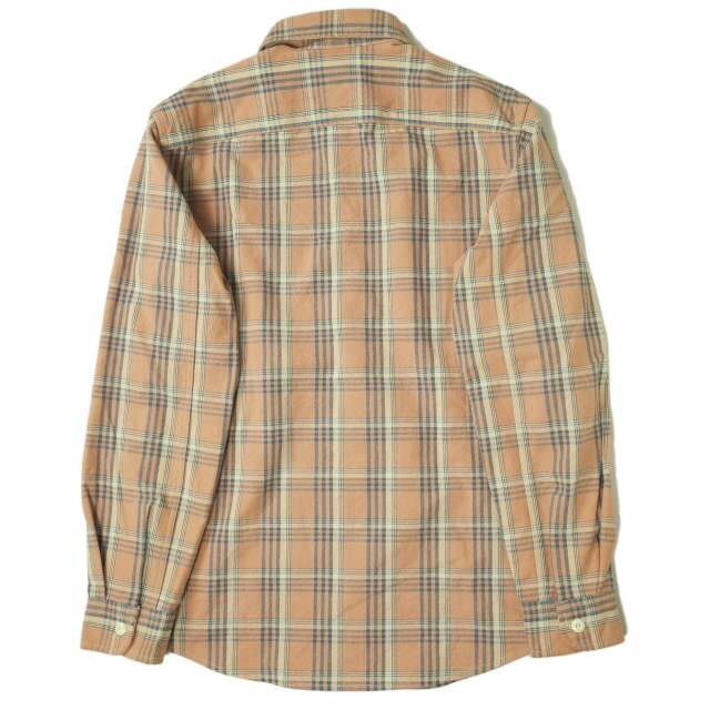 RRL(ダブルアールエル)のRRL ダブルアールエル L/S PLAID WORK SHIRTS コットンチェックワークシャツ XS ベージュ Double RL 長袖 トップス【中古】【RRL】 メンズのトップス(シャツ)の商品写真