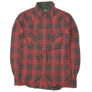 ダブルアールエル(RRL)のRRL ダブルアールエル PLAID L/S WESTERN SHIRTS チェックウエスタンシャツ XS レッド 長袖 Double RL トップス【中古】【RRL】(シャツ)