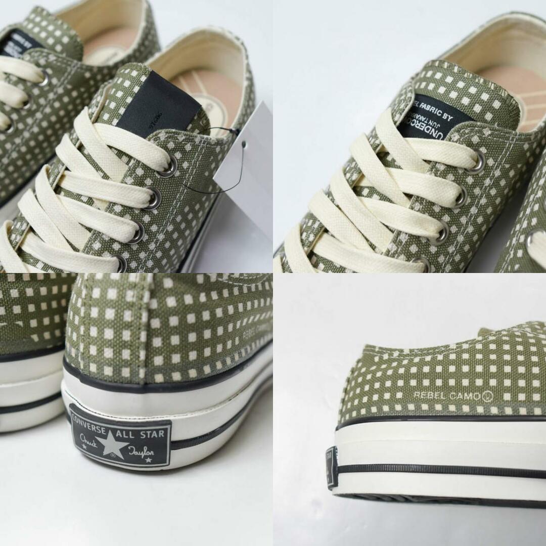 スニーカーN.HOOLYWOOD COMPILE LINE x CONVERSE ADDICT x UNDERCOVER エヌハリウッド コンバースアディクト アンダーカバー 21AW 別注 CHUCK TAYLOR NU OX 2212-SE01peg US8(26.5cm) KHAKI CHECK ナイトカモフラージュ REBEL スニーカー シューズ【新古品】【N.HOOLYWOOD】