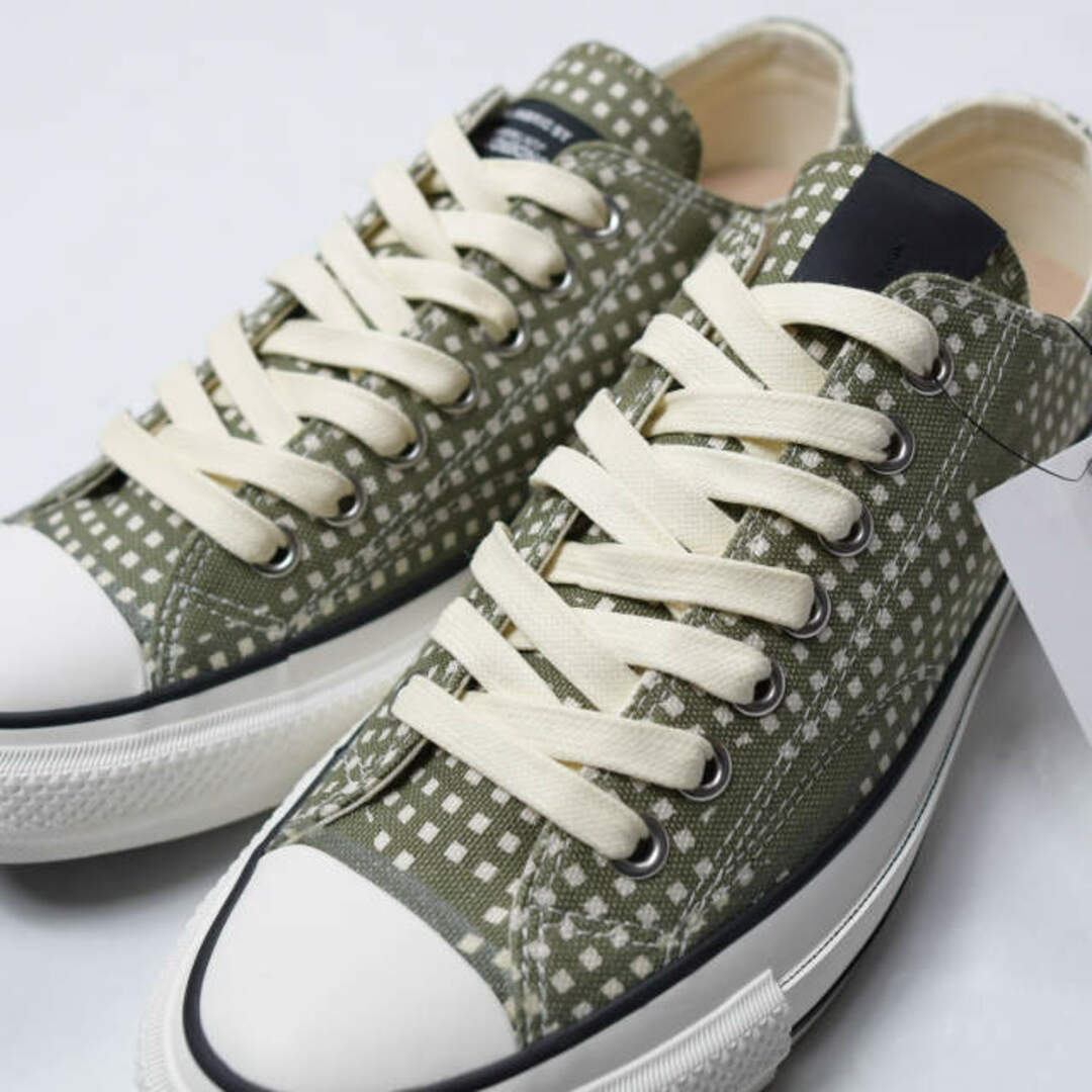 N.HOOLYWOOD COMPILE LINE x CONVERSE ADDICT x UNDERCOVER エヌハリウッド コンバースアディクト アンダーカバー 21AW 別注 CHUCK TAYLOR NU OX 2212-SE01peg US8.5(27cm) KHAKI CHECK ナイトカモフラージュ REBEL スニーカー シューズ【新古品】【N.HOOLYWOOD】