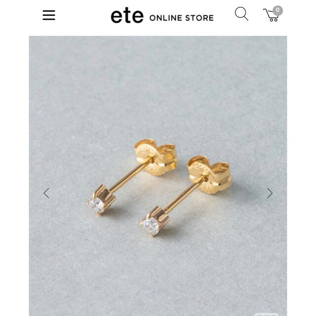 ete ピアス 箱付き