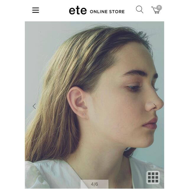 ete(エテ)のete ピアス 箱付き レディースのアクセサリー(ピアス)の商品写真