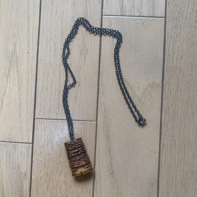 ネックレス ハンドメイド 木 民族 一点モノ used ビンテージ