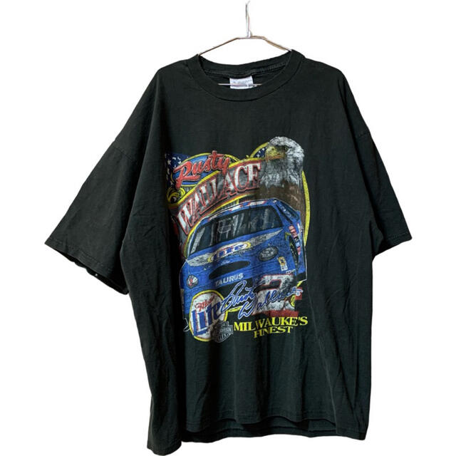 Harley Davidson(ハーレーダビッドソン)のNASCAR ナスカー ハーレーダビッドソン Tシャツ 90s 古着 メンズのトップス(Tシャツ/カットソー(半袖/袖なし))の商品写真