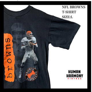 NFL BROWNS ブラウンズ Tシャツ 古着(Tシャツ/カットソー(半袖/袖なし))