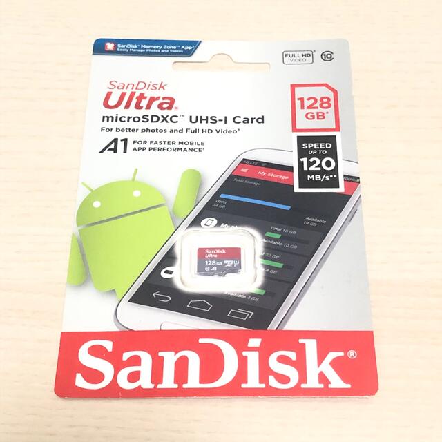 SanDisk ultra 128GB スマホ/家電/カメラのスマートフォン/携帯電話(その他)の商品写真