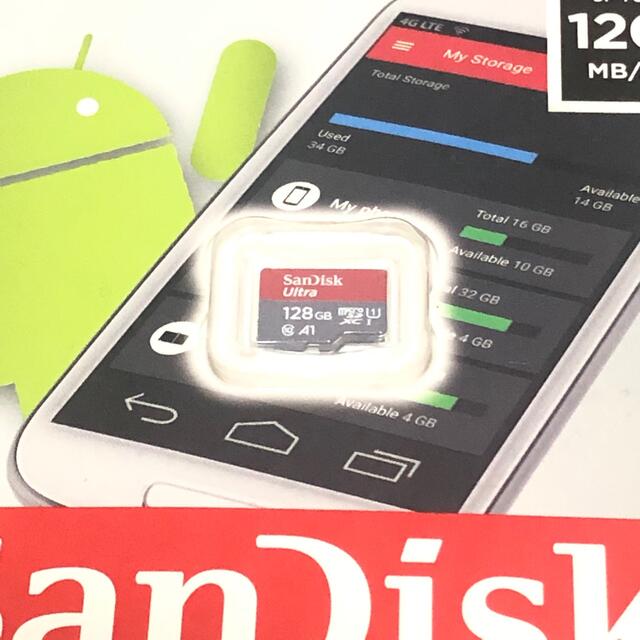 SanDisk ultra 128GB スマホ/家電/カメラのスマートフォン/携帯電話(その他)の商品写真