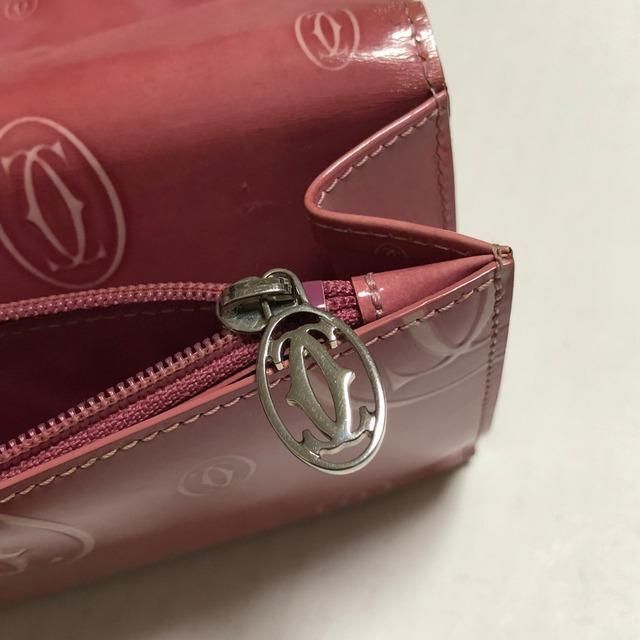 Cartier カルティエ ハッピーバースデー 長財布 レザー ピンク