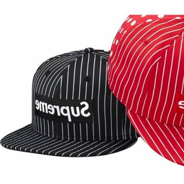 Supreme - supreme garçons new era 7 3/8 キャップ ギャルソンの通販